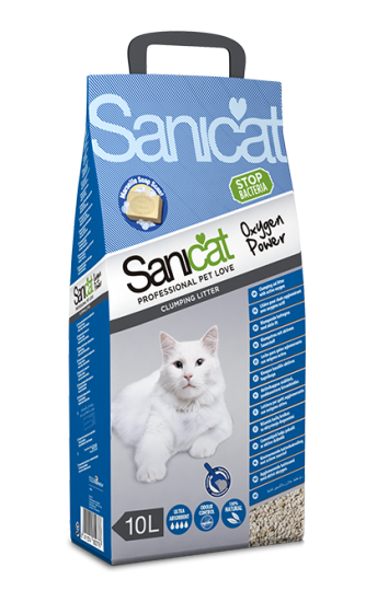 Sanicat Oxygen Power Clumping Cat Litter - 10 Litre